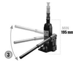 Cric bouteille 4 Tonnes