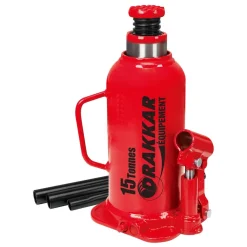 Cric bouteille hydraulique base soudée 15T