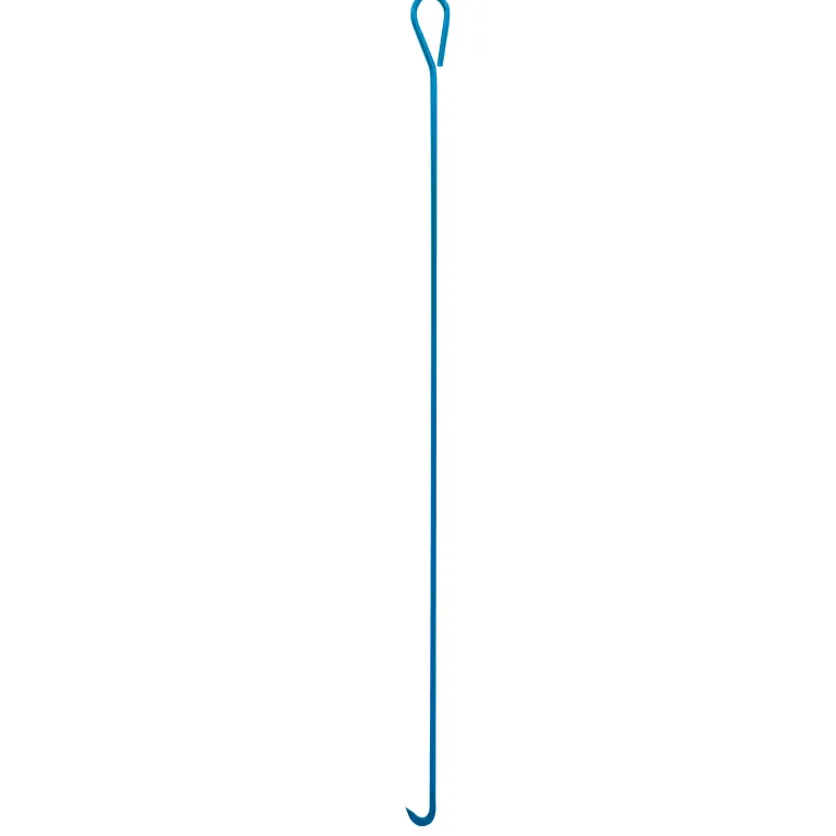 Crochet à crabe simple - 120 cm - acier bleu