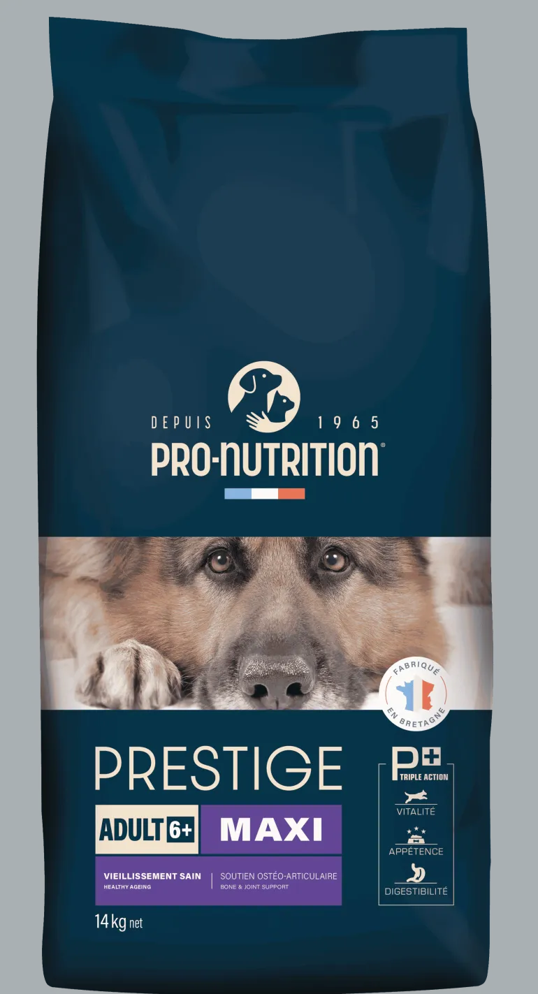 Croquettes pour chien âgé de grande race 14 kg PRESTIGE