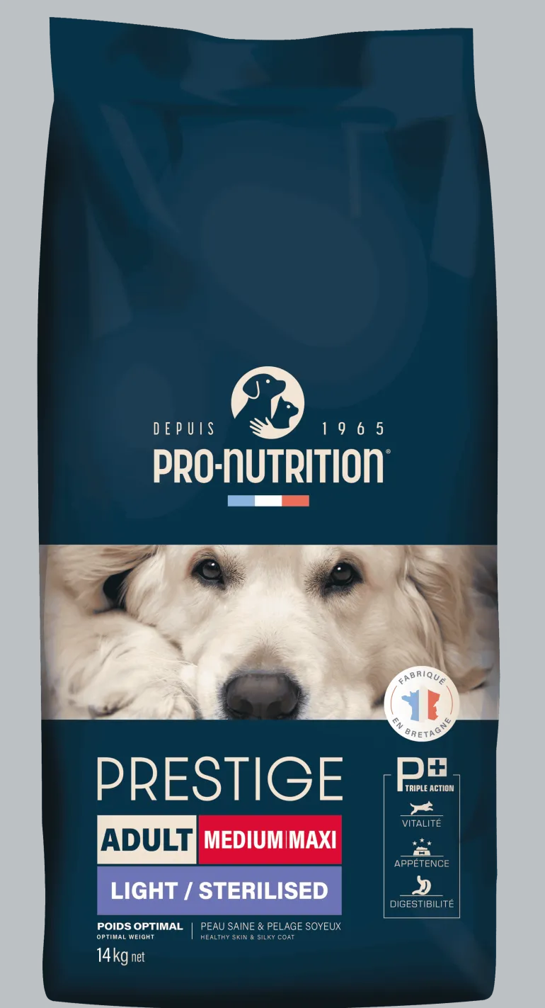 Croquettes pour chien medium/maxi light 14 kg PRESTIGE