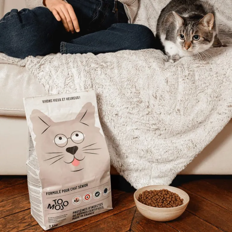 Croquettes aux insectes pour chat sénior 2,5 kg