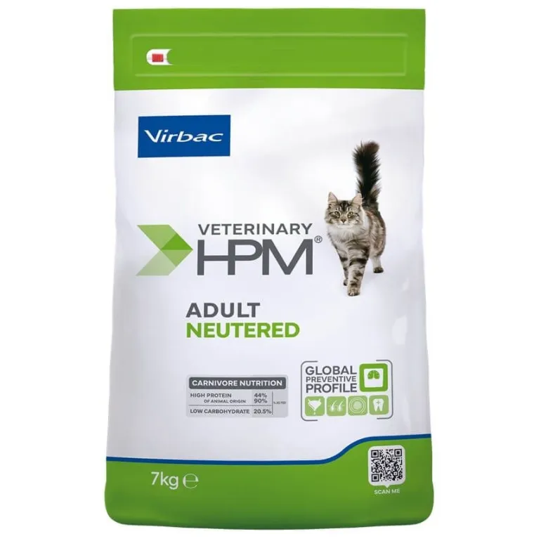 Croquettes pour chat stérilisé HPM Adult Neutered 7kg