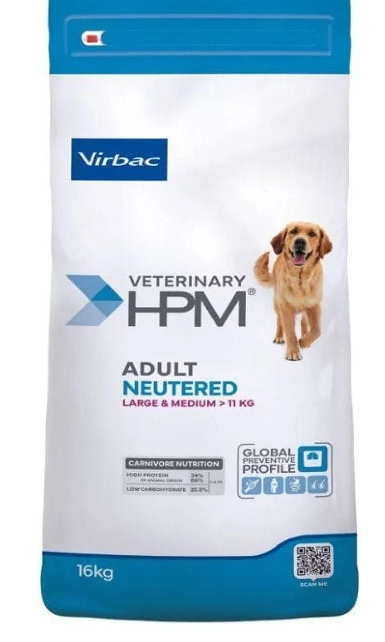 Croquettes pour chien HPM Adult Neutered Large/Medium 16kg