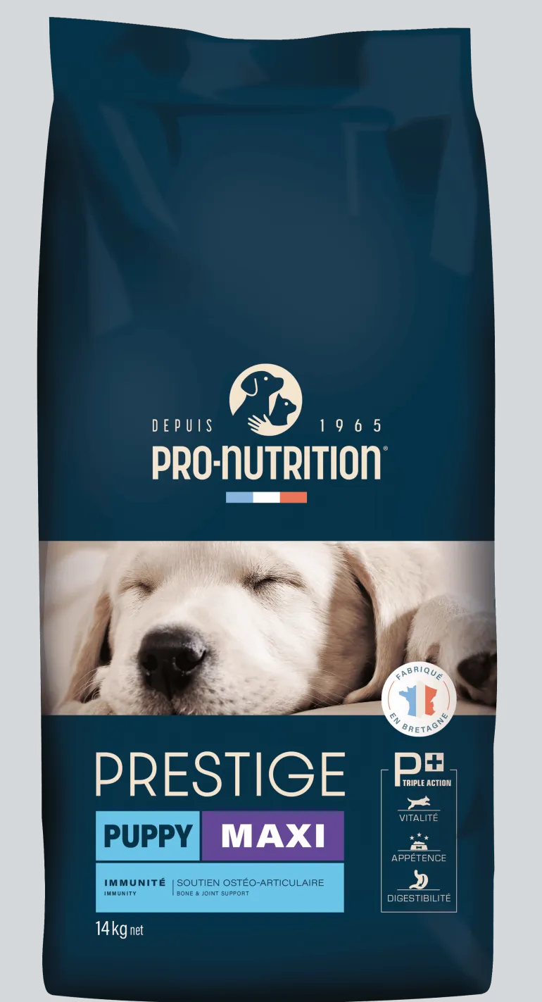 Croquettes pour chiot maxi 14 kg PRESTIGE