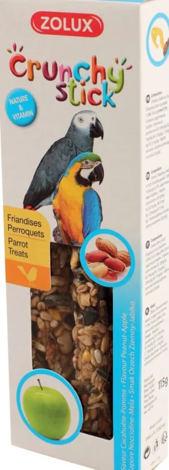 Crunchy stick perroquet cacahuète/pomme 115g