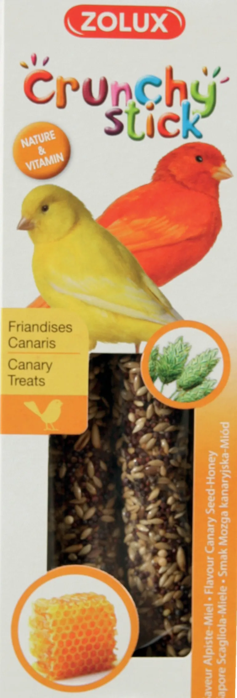 Crunchy stick canaris alpiste/miel 85g ZOLUX