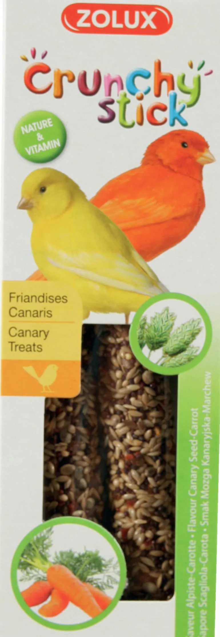 Crunchy stick canaris alpiste/carotte 85g ZOLUX