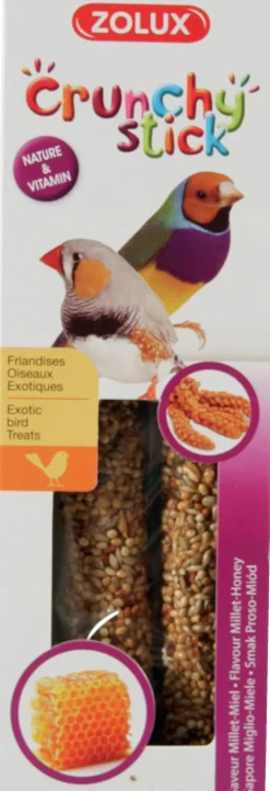 Crunchy stick exotique millet/miel 85g ZOLUX