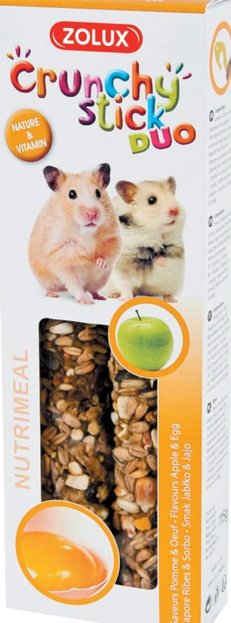 Crunchy stick hamster pomme/oeuf 115g ZOLUX