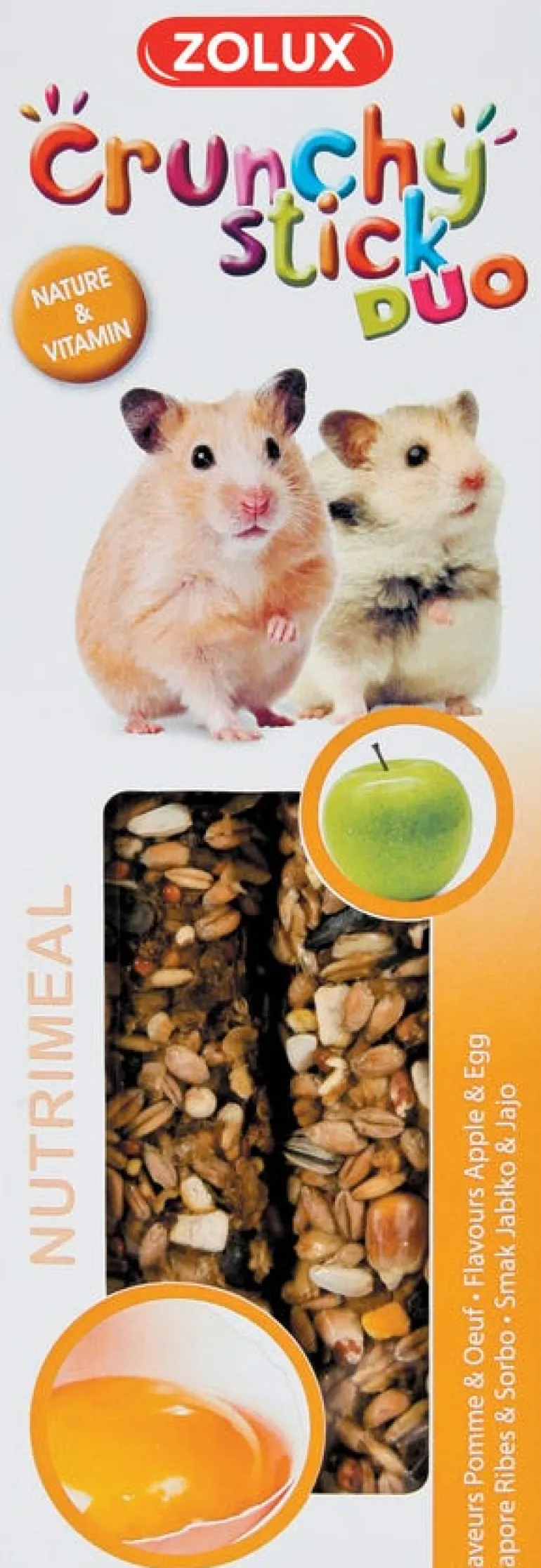 Crunchy stick hamster pomme/oeuf 115g ZOLUX