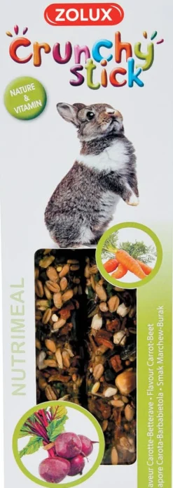 Crunchy stick lapin carotte/betterave 115g ZOLUX