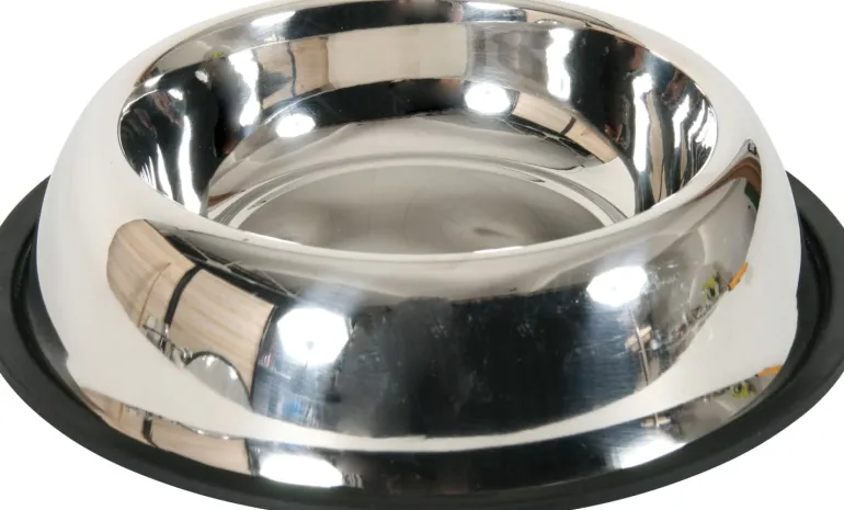 Écuelle inox ronde antidérapante Ø15,5cm 0,225L