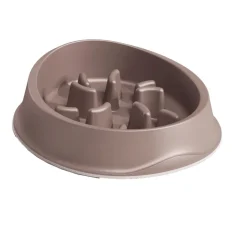 Écuelle plastique anti-glouton taupe 500ml ZOLUX