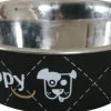 Écuelle pour chien Happy inox noir 0,8L ZOLUX