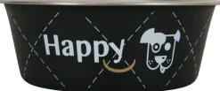 Écuelle pour chien Happy inox noir 0,8L ZOLUX