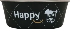 Écuelle pour chien Happy inox noir 0,4L ZOLUX