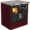 Cuisinière à bois Etna 5T fonte/bordeaux LACUNZA