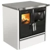 Cuisinière à bois Etna 5T noir/blanc LACUNZA