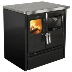 Cuisinière à bois Etna 5T noir LACUNZA