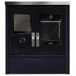 Cuisinière à bois Mélisse 75 noir/bleu nuit DEVILLE