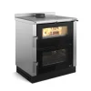 Cuisinière à bois Verona XXL noir/inox NORDICA