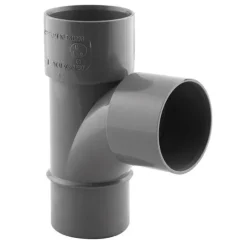 Culotte PVC évacuation 87° mâle/femelle Ø40