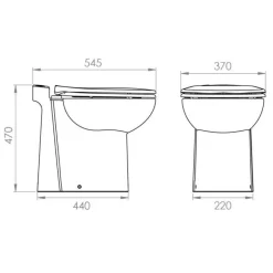 Cuvette WC avec broyeur intégré Turboflush