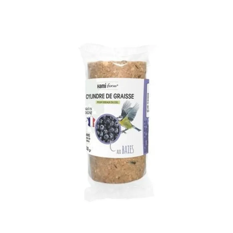 Cylindre de graisse aux baies pour oiseaux du ciel 350gr