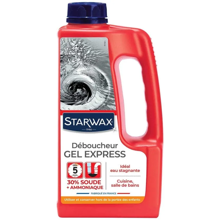 Déboucheur gel express pour canalisations 1L STARWAX