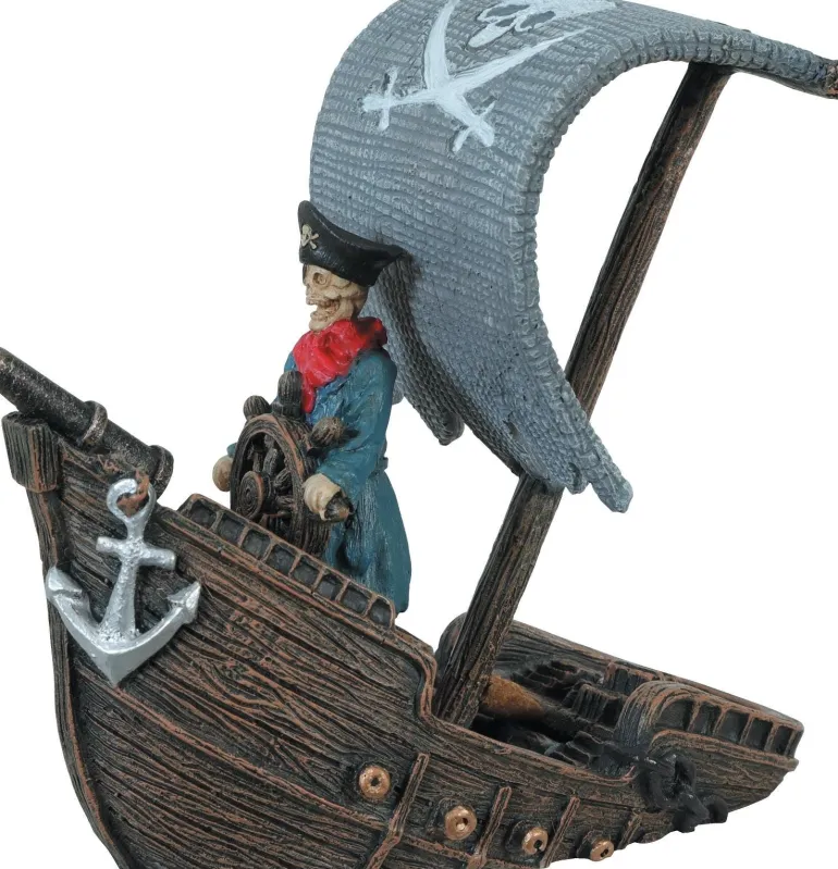 Décor bateau pirate 17 cm