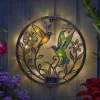 Décor mural solaire disc colibri