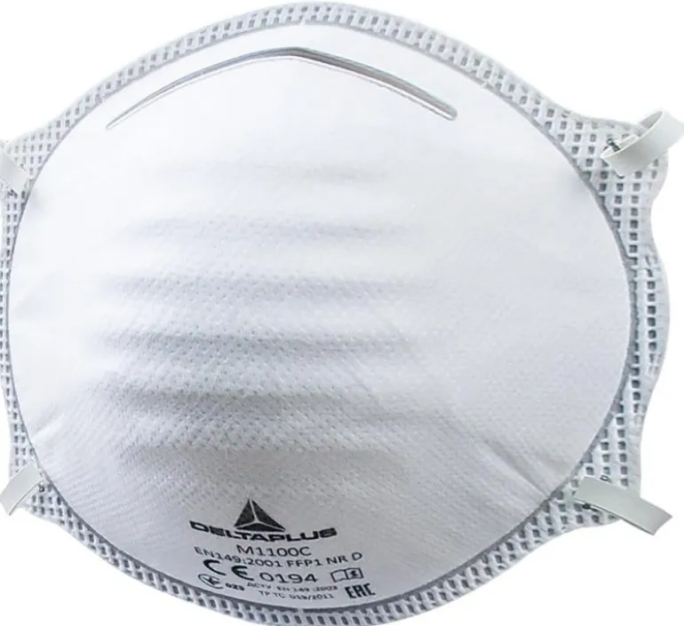 Demi-masque filtrant jetables moulés FFP1 (x20)