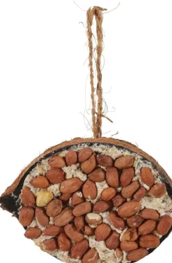 Demi noix de coco graisse-arachides pour oiseaux 200g