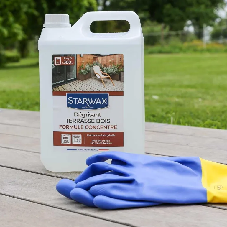 Dégrisant concentré pour terrasse en bois 5L STARWAX