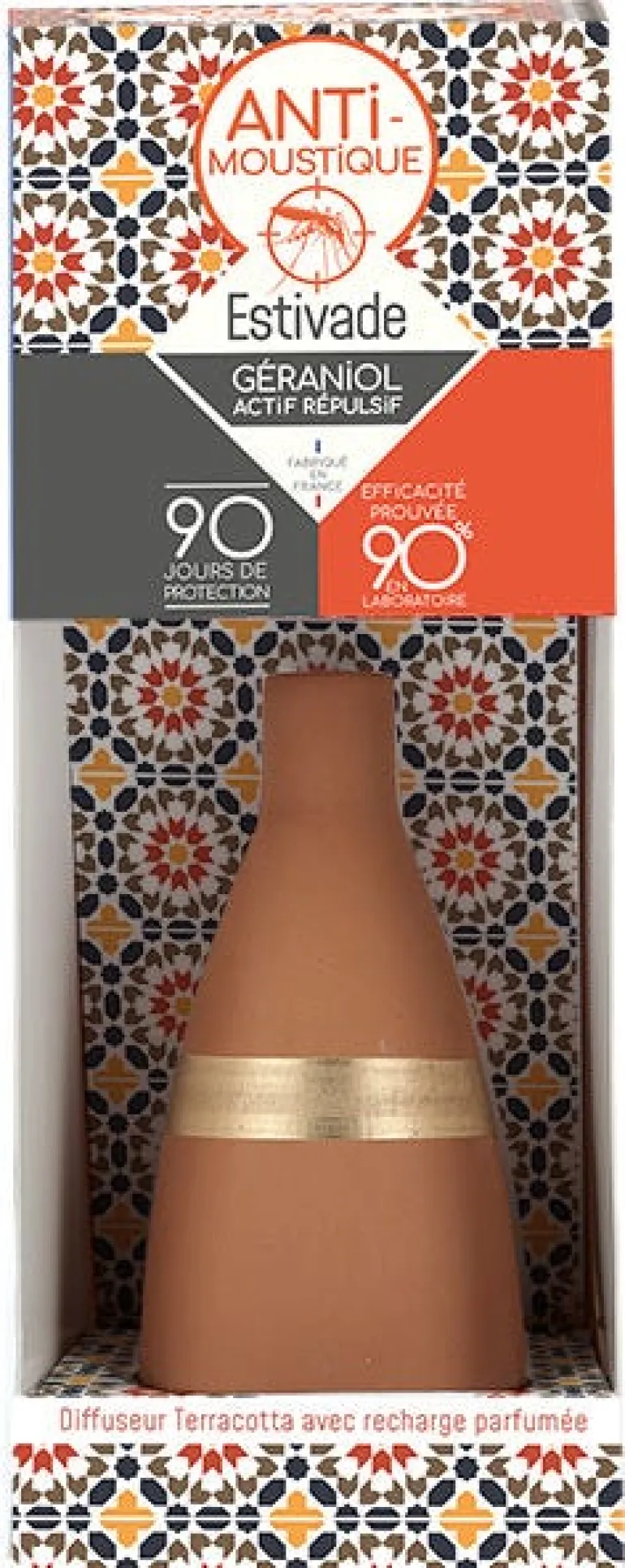 Diffuseur en terracotta XXL + recharge au géraniol 200ml