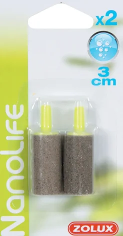 2 diffuseurs d'air cylindrique Ø15mmx3cm pour aquarium