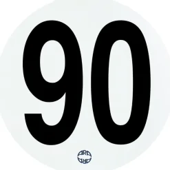 Disque adhésif de limitation de vitesse 90 km/h 192mm