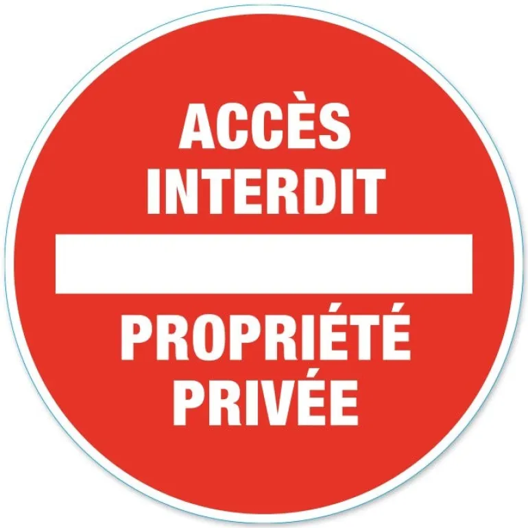 Disque de signalisation "Propriété privée" CHAPUIS