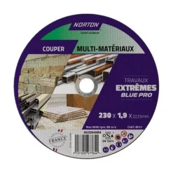 Disque de tronçonnage 230 x 1,9 x 22,23 mm multimatériaux