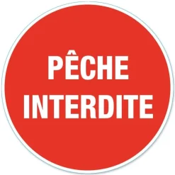 Disque de signalisation "Pêche interdite" CHAPUIS