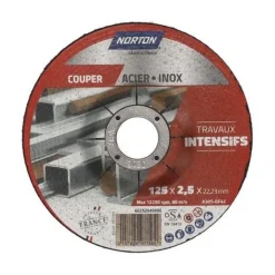 Disque de tronçonnage pour acier & inox 125 x 2.5 x 22.23 mm
