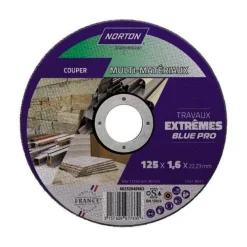 Disque de tronçonnage 125 x 1,6 x 22,23 mm multimatériaux