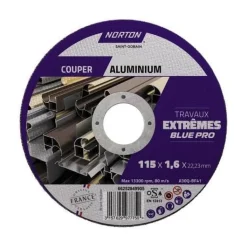 Disque de tronçonnage 115 x 1.6 x 22.23 mm pour aluminium