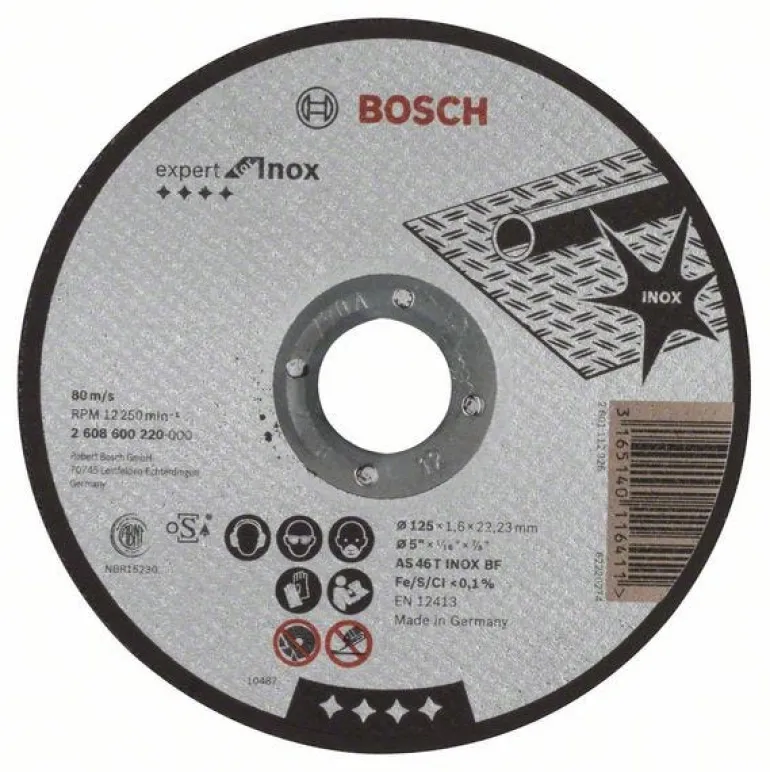 Disque à tronçonner Expert for Inox 125 x 1,6 x 22,23 mm