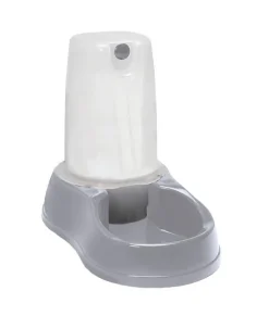 Distributeur d'eau pour chien antidérapant gris pierre 3,5L
