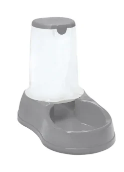 Distributeur de croquettes antidérapant gris pierre 3,5 kg