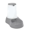 Distributeur de croquettes antidérapant gris pierre 1,5kg