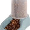Distributeur de croquettes antidérapant bleu acier 6,5kg