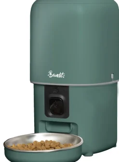 Distributeur de croquettes connecté pour chat/chien 4L Vert